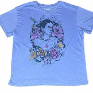 Purple Frida Kahlo Graphic t shirt